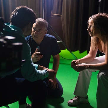 Rafal Sokolowski, assistant professor of film directing for the Department of Cinematic Arts in the School of Communication, brings his acting and directing skills to teaching the art.