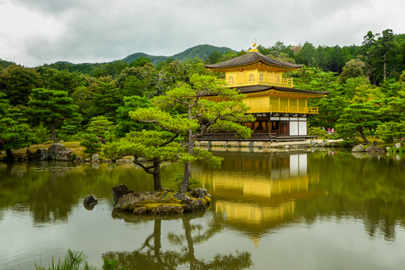 Kinkaku-ji, Temple of the Golden Pavilion, is a Zen Buddhist Temple in Kyoto