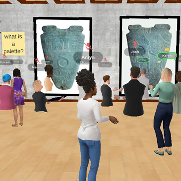 A new art history course takes students on a virtual tour of museums, like the Louvre in Paris.