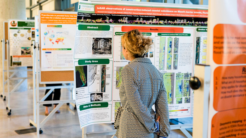 Poster session at the Climate Resilience Academy symposium.