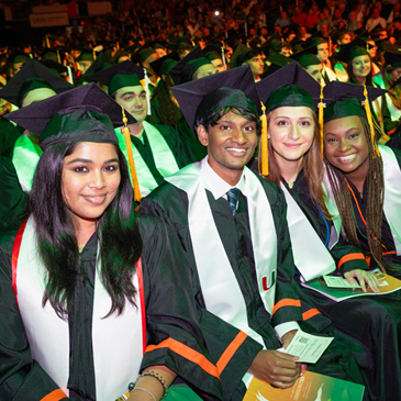 Graduates at the 8:30 a.m. College of Arts and Sciences ceremony on Friday, May 10, 2024