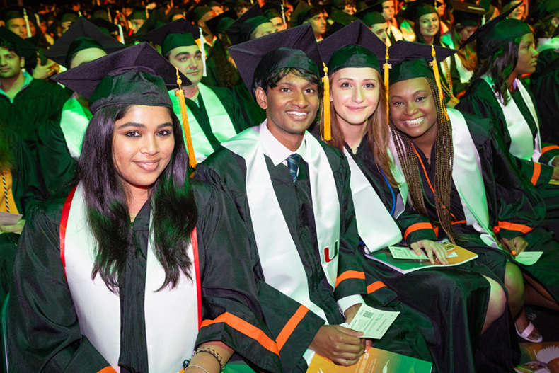 Graduates at the 8:30 a.m. College of Arts and Sciences ceremony on Friday, May 10, 2024