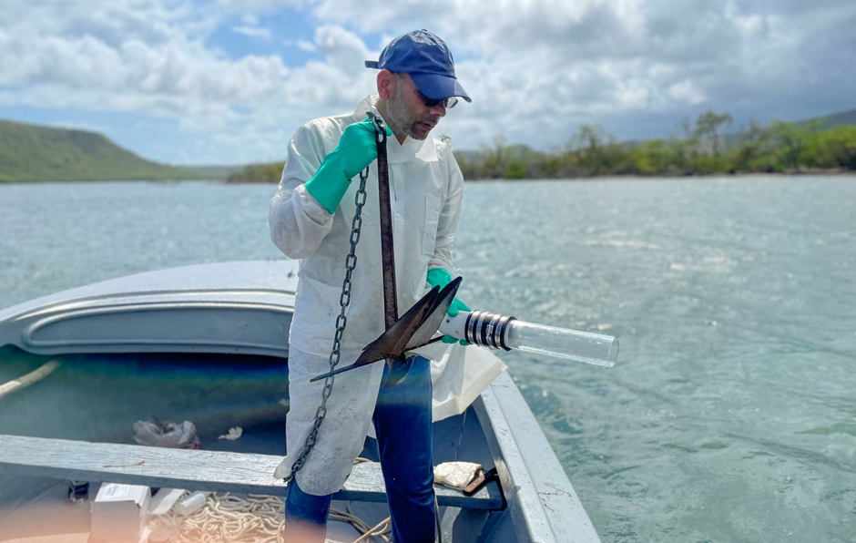 Sampling conducted in Guánica, Puerto Rico