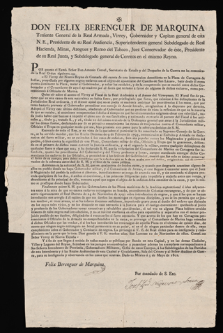 A Colonial Broadside