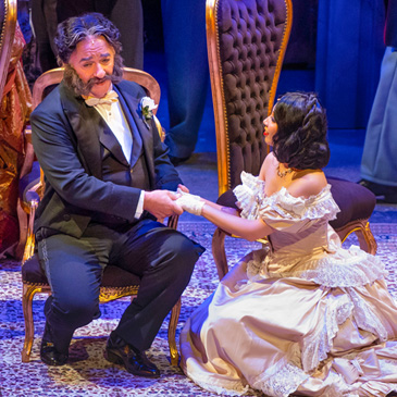 Frost Theater Opera performers on stage during a production of "The Leopard."