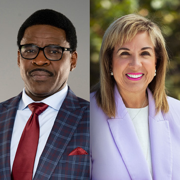 Michael Irvin and Alina T. Hudak have been invited as commencement speakers for the fall 2024 commencement ceremonies.