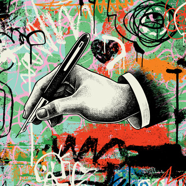 poetry graphic illustration 