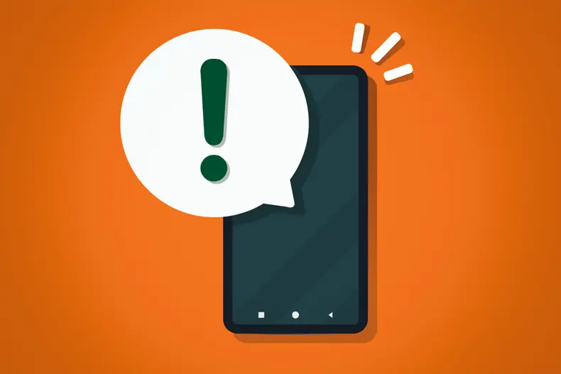 Graphic depicting emergency notification network alert 