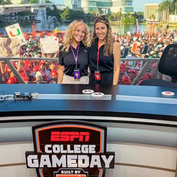 ESPN College Gameday volunteer at University of Miami 