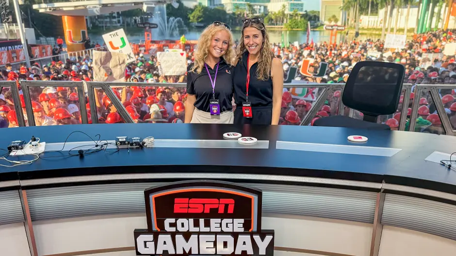ESPN College Gameday volunteer at University of Miami