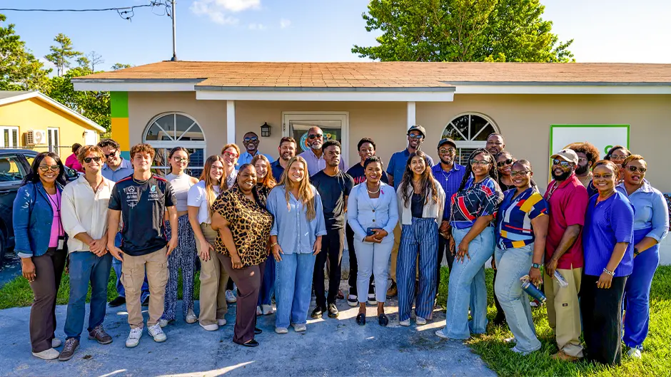 students at Grand Bahama island