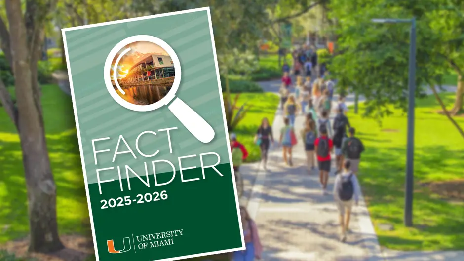 Cover image of the University of Miami's 2025 Fact Finder