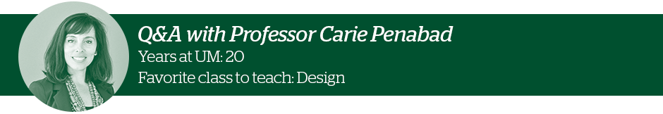 Q&A with Professor Carie Penabad.