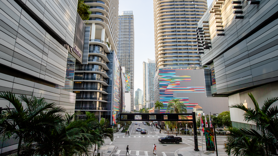 Taken from Brickell City Center in Miami's financial district.