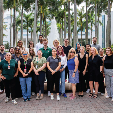 Admission counselors group picture. 