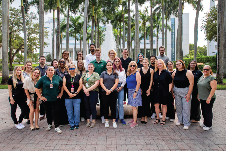 Admission counselors group picture. 