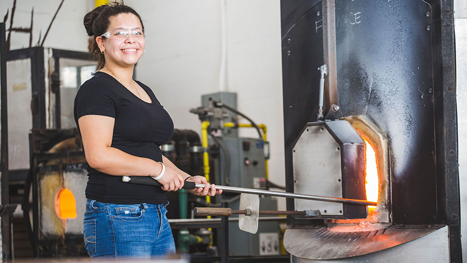 Kimberly Diaz a Glassblowing Artist in the Making