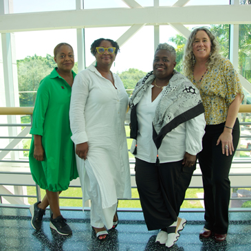 Patricia Saunders, Erica Moiah James, Donette Francis, and Yolanda Martínez-San Miguel 