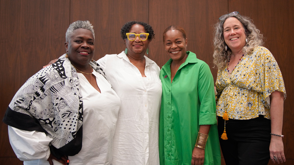 Patricia Saunders, Erica Moiah James, Donette Francis, and Yolanda Martínez-San Miguel