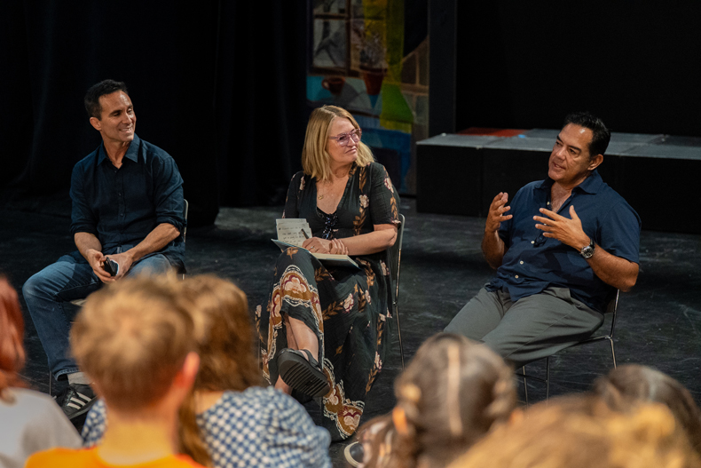Nestor Carbonell, Shannon Carbonell, and Carlos Gomez 