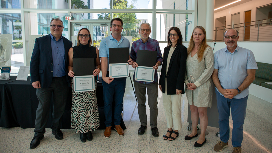 Cooper Fellow recipients with college administrators