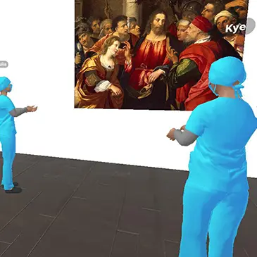 Screen shot from virtual reality pilot 