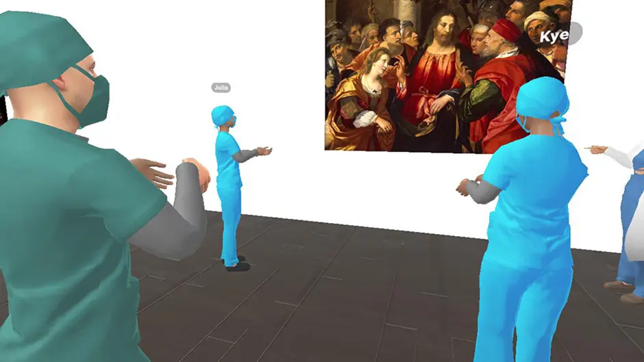 Screen shot from virtual reality pilot