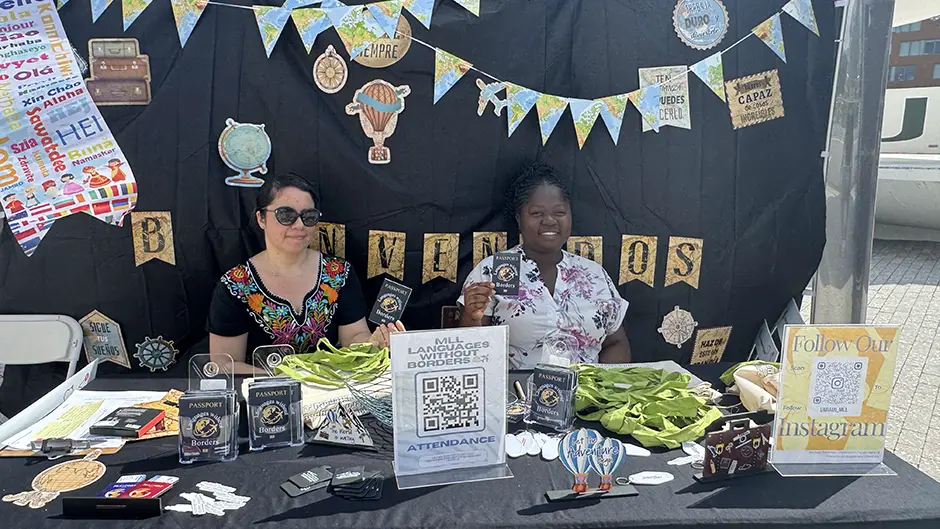 Yohana Beatriz Martínez and Regina Abu