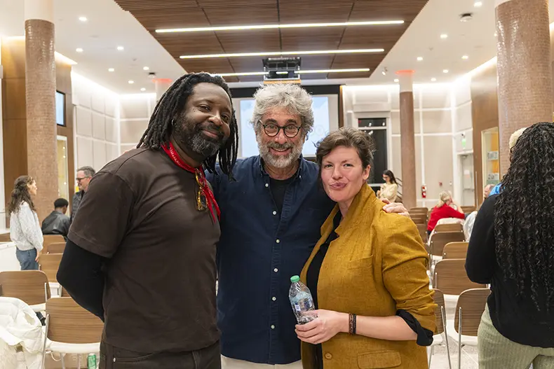 Marlon James with audience members