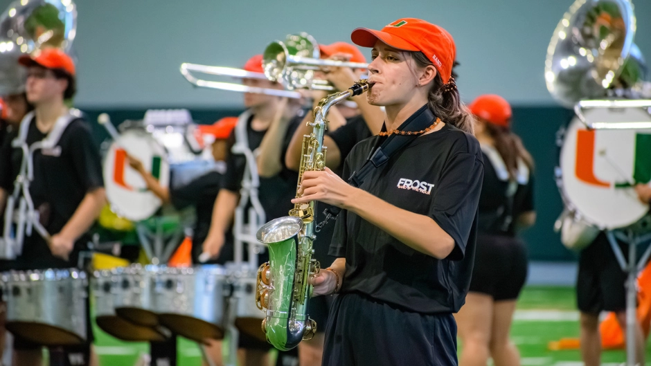 Frost Band of the Hour rehearsing in 2025