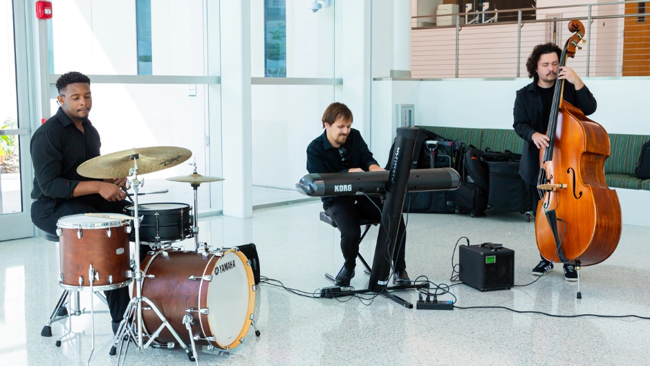Frost School students performing. Photo by Joshua Prezant/University of Miami. 