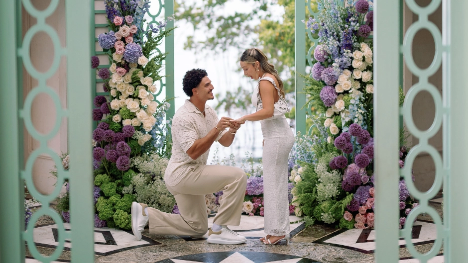 Jaelan Phillips and his fiance Samantha. Photo by Erika Delgado.