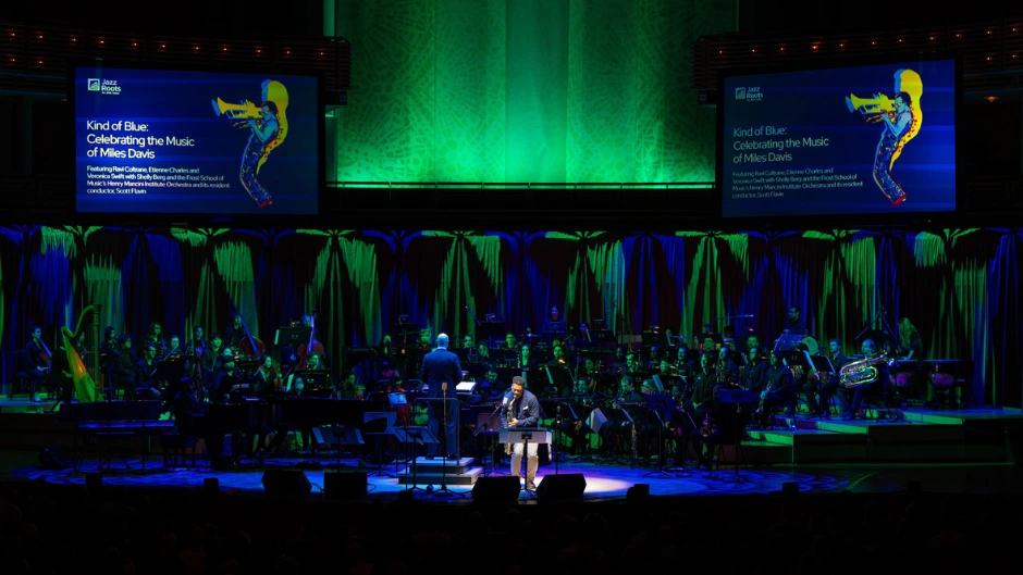 The Henry Mancini Institute Orchestra in the "Kind of Blue" concert at the Adrienne Arsht Center.