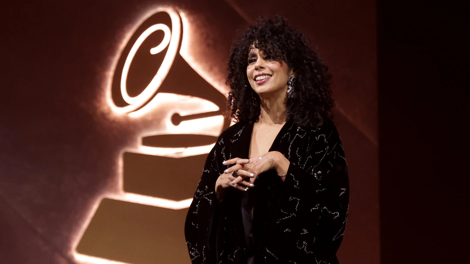 Frost School alumna Raquel Sofia, nominated for Best Traditional Pop Album at the Latin Grammys, on the red carpet. Photo courtesy of The Latin Recording Academy/Getty Images ©2025.