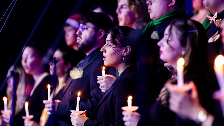 The Frost Choral Union enchanted attendees at Winter Wonderful.