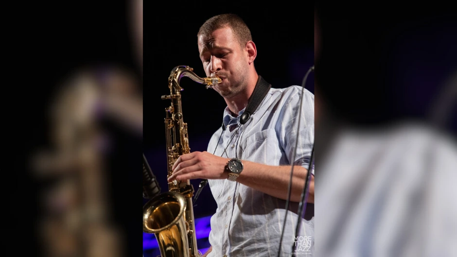 Frost School Studio Jazz Writing student Gergő Kormányos won a major award for arranging from the American Society of Music Arrangers and Composers. Photo by Izzi Guzman, courtesy Frost School of Music.