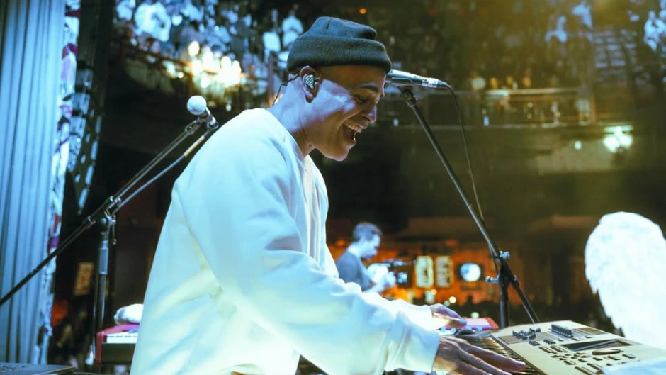 Frost School alumnus Danny Flores performing