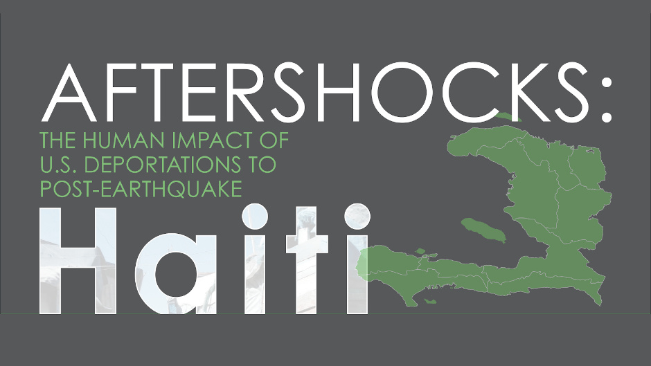 Aftershock Haiti Report Banner