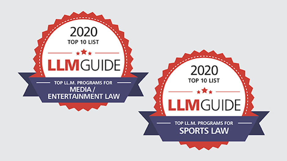 2020 Top 10 Award Badge Entertaintment Law and Sports Law