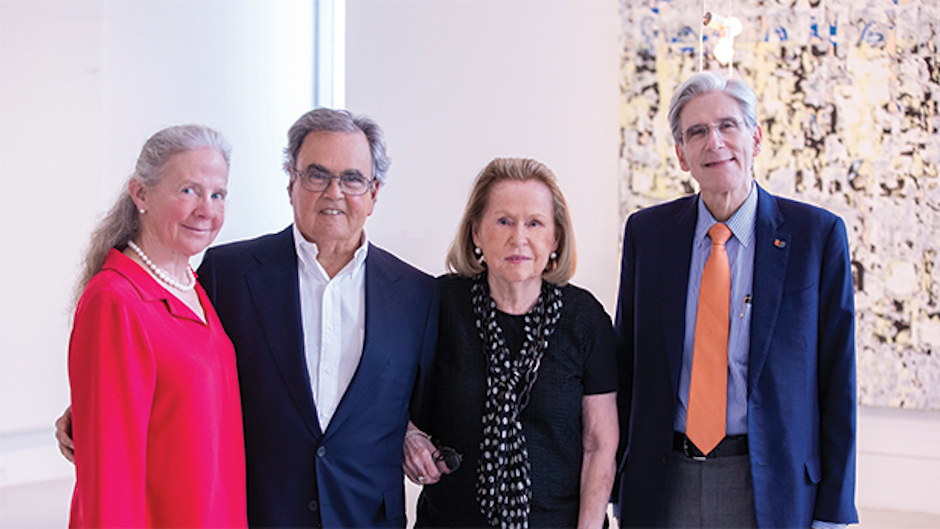 Dean Emerita Patricia White, Carlos M. de la Cruz, Sr., J.D. '79, Rosa de la Cruz and  University of Miami President Julio Frenk