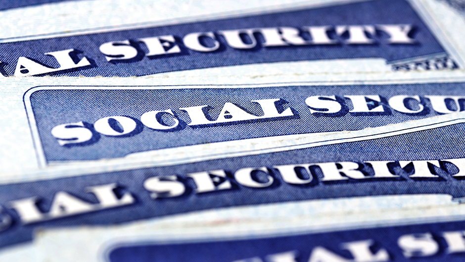 Stack of social security cards