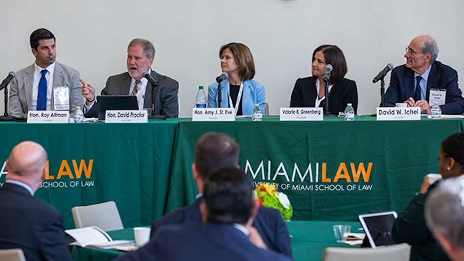 Panel of Speakers at Miami Law’s Class Action & Complex Litigation Forum
