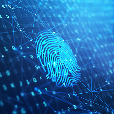 Tech Render of a digital fingerprint