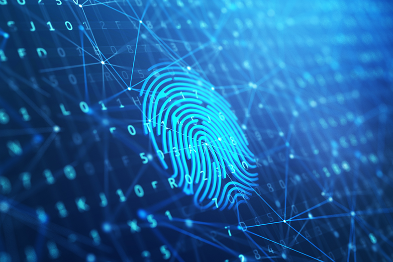 Tech Render of a digital fingerprint