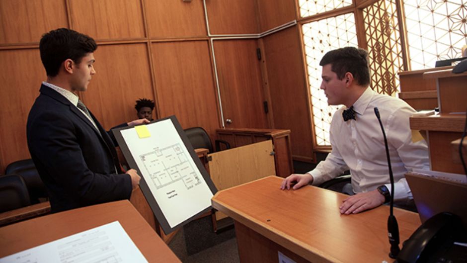 Litigation Skills Program Holds Final Trials in Courthouse; Students Litigate Before Real Judges