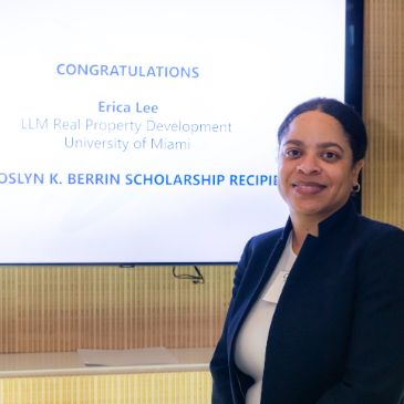 LL.M. Student in Real Property Development Awarded CREW Miami Scholarship