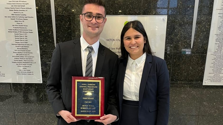 Moot Court Team Is Champions of John J. Gibbons Criminal Procedure Competition