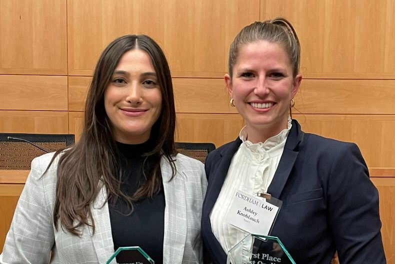 Moot Court Team Wins 2024 Irving R. Kaufman Memorial Securities Law Competition