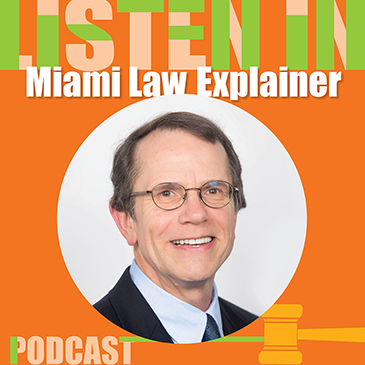 Professor Stephen Schnably Discusses Criminalizing Homelessness on Explainer Podcast
