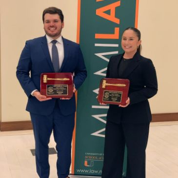 Winners of the John T. Gaubatz moot court competition revealed